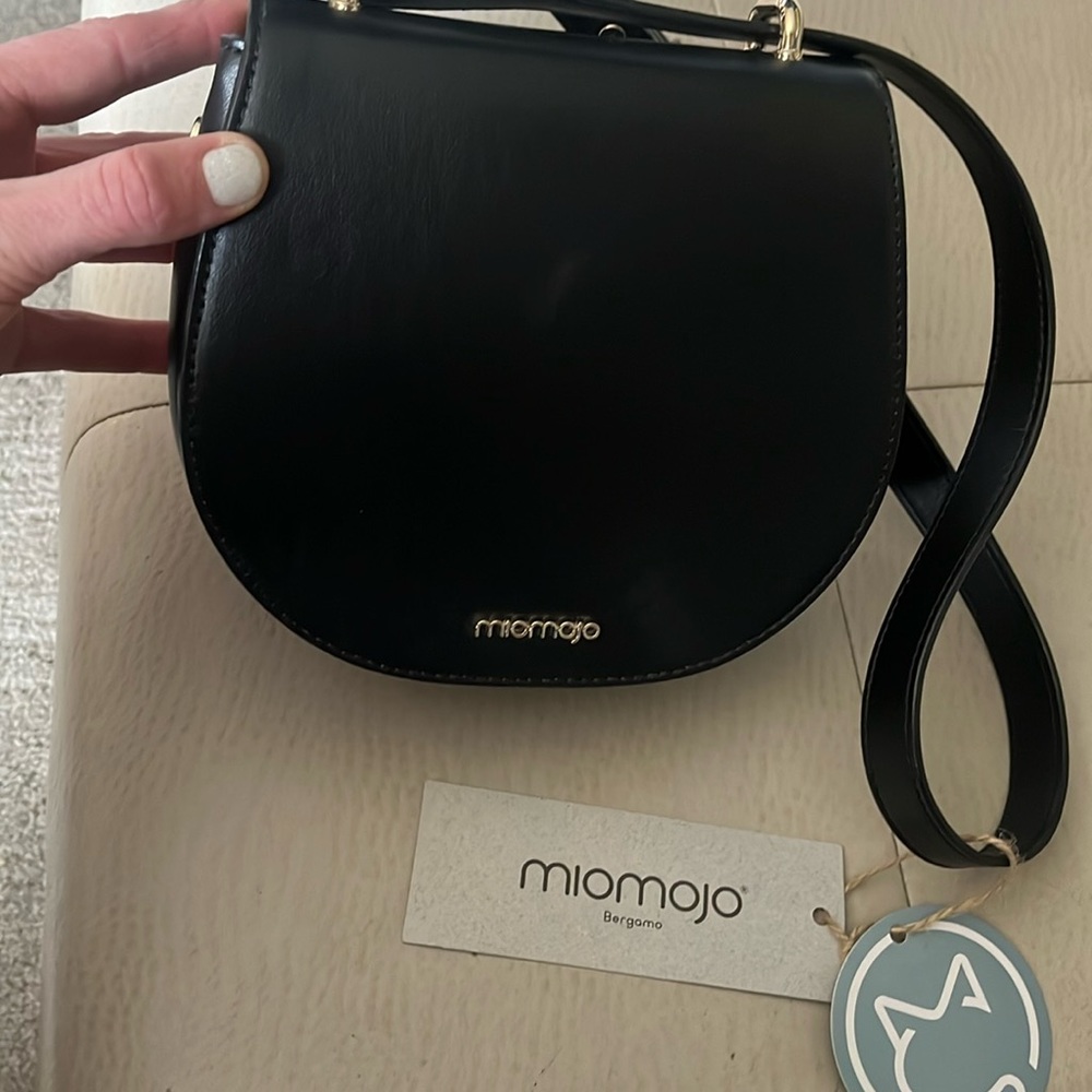 Designer vegan leather hang bag